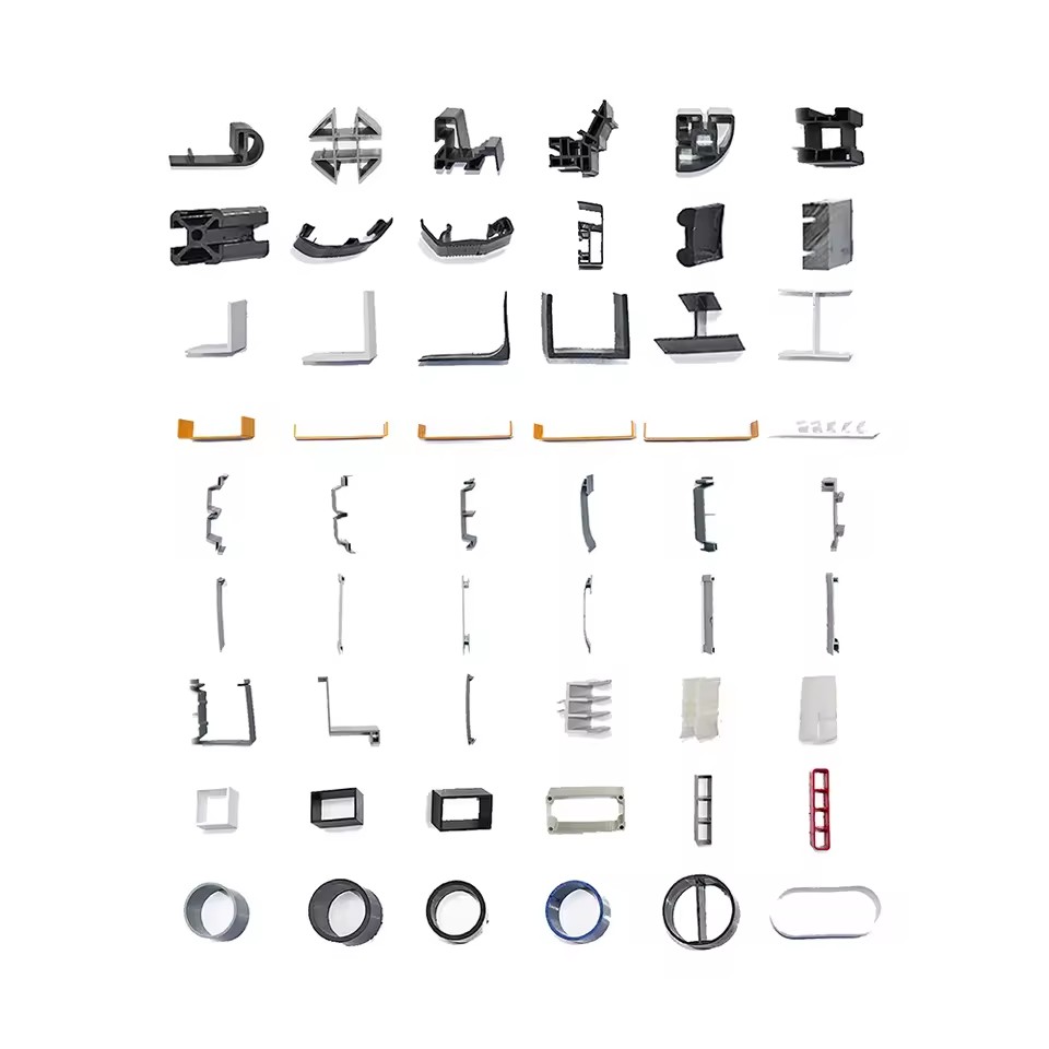 Customized Shaped Thin Plastic Frame Profile High Durability Plastic Profile Frame