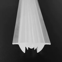 For Aluminum Led Profile Frosted Polycarbonate Plastic Clear Diffuser Strip Optical Focusing Linear Extrusion Lens//