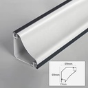 Ceiling Luminous Top Corner Inner Corner Ceiling Wall Washing Plaster Line Free Slot Surface Mounted Line Led Aluminum Profile