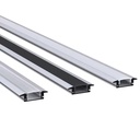 Wholesale U Shape 2m 3m Custom Extruded Aluminum Profile with Diffuser LED Recessed Aluminum Profile for LED Strip Lights