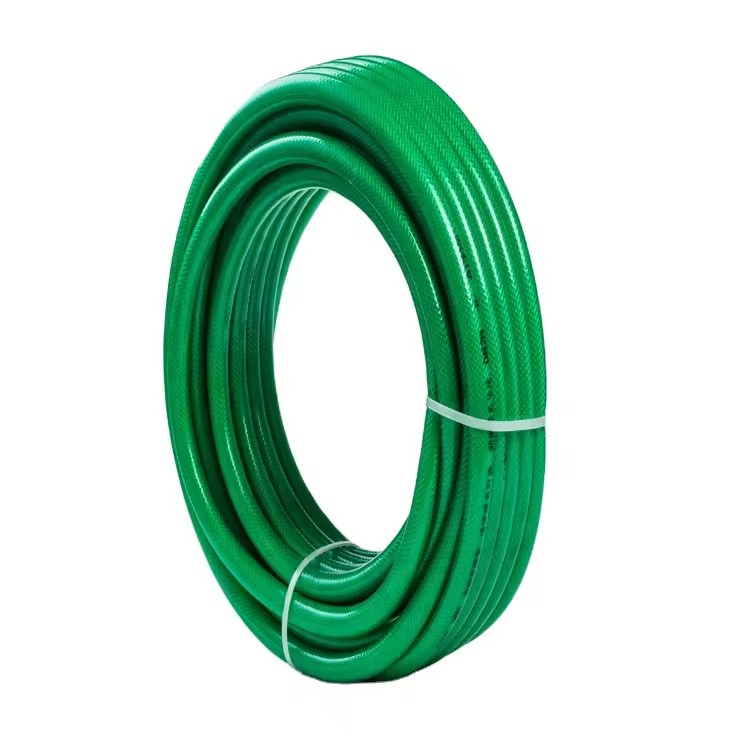 Green PVC Garden Hose, Flexible Anti-UV Water Hose for Household Garden Watering and Car Washing