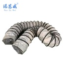 350mm 14inch Pvc Spiral High Temperature Flexible air Duct Fabric Fiberglass Coated High Temperature Air Duct