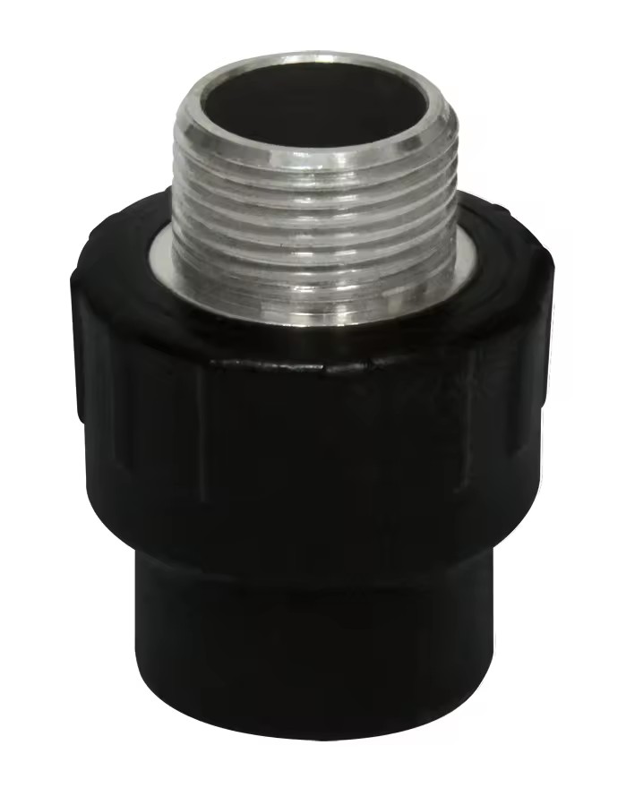 1 High Pressure 250mm HDPE Pipe Fitting Male Adaptor Threaded Socket Plastic Tube Water Supply Irrigation Drainage Underground