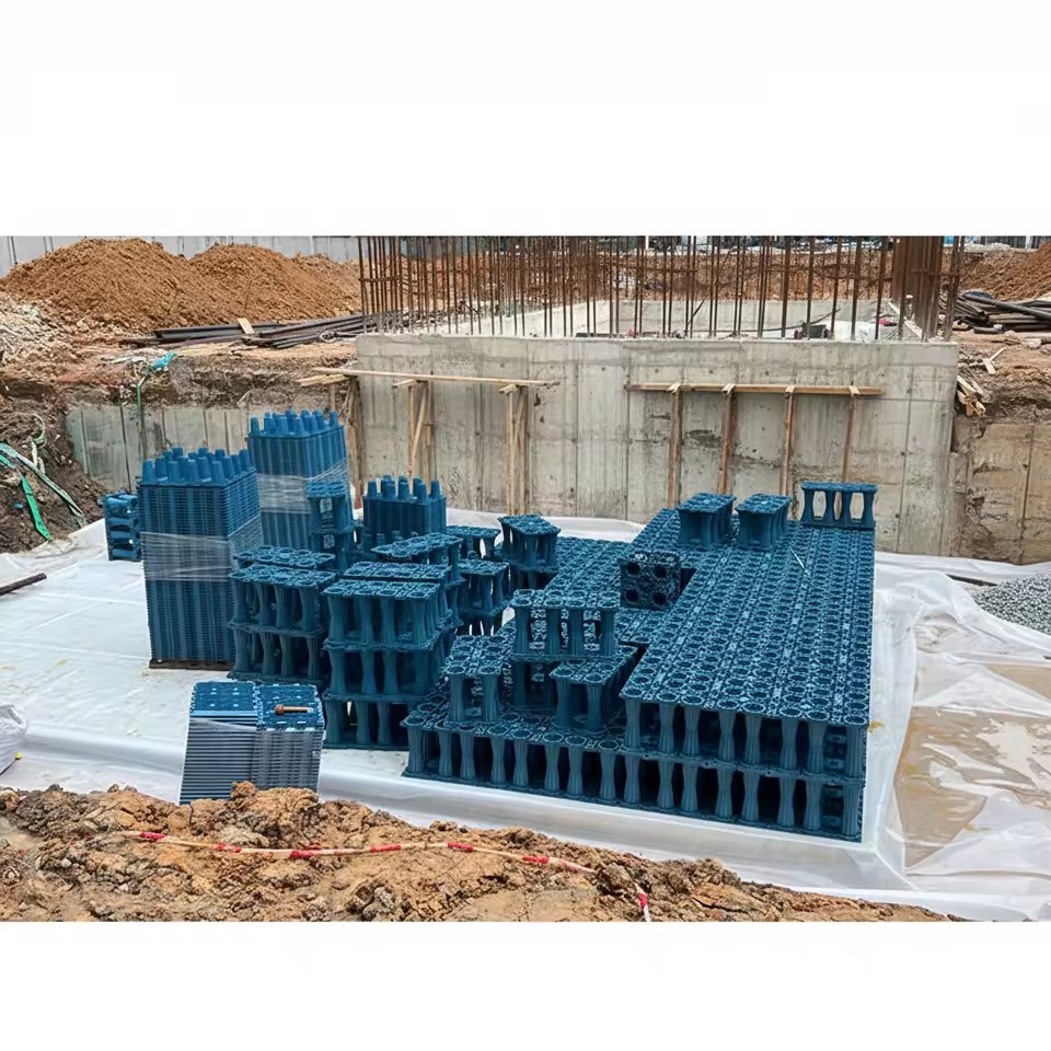 Construction Works Underground Storage Containers Rainwater Harvesting Cistern System PP Rainwater Collection Module