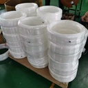 1/4 Inch White PTFE Tube Soft Flexible Plastic with 4mm OD and 2mm ID Molding Grade