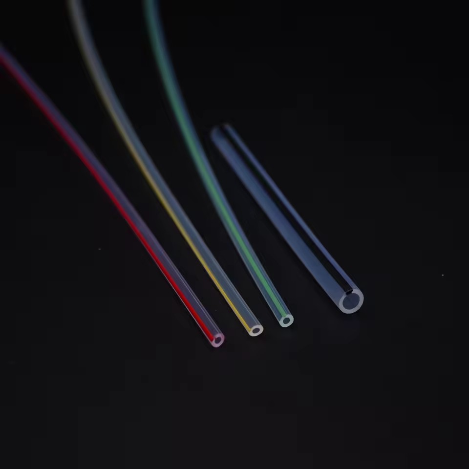 Factory Customized Colored Striped-Line FEP PFA Tubing with Excellent Chemical Resistance