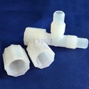 DKT Transparent Opalescent High Transparency Ablative Resistance PFA Fitting Semiconductor Industry Customized Cutting