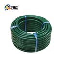 PVC Plastic Garden Hose Spray Gun 1/2 Inch 30m Roll Reinforced Flexible Irrigation Hose 10 Bar 145 PSI Anti-Abrasion Durable