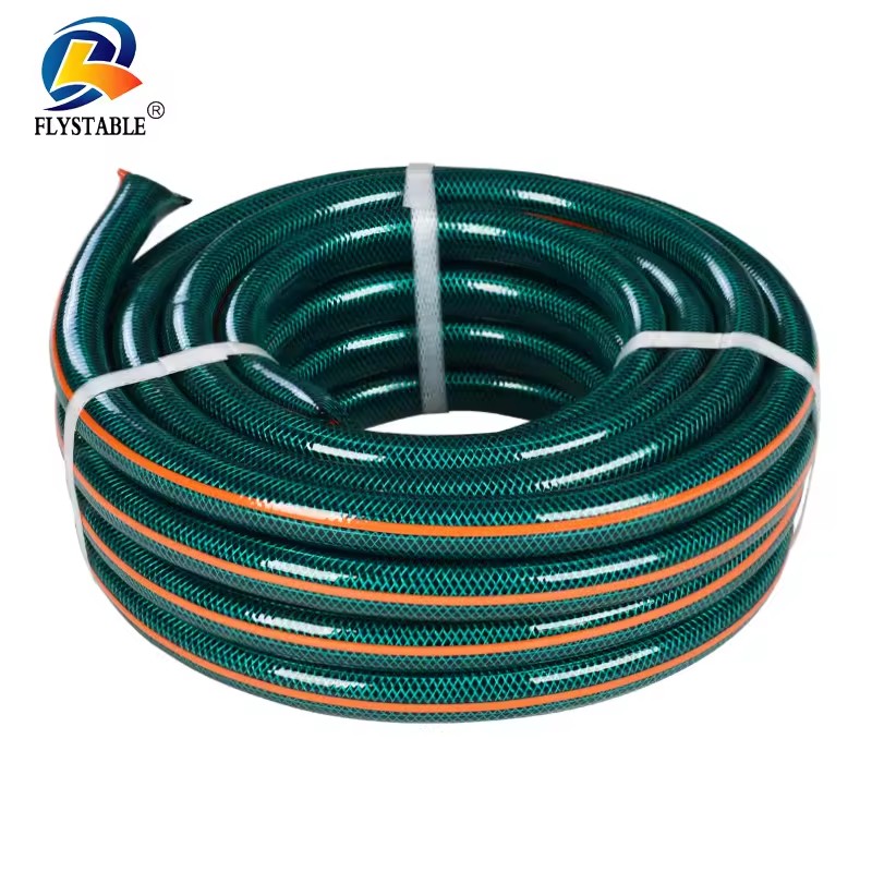Clear Braided Flexible PVC Garden Tubing Hose 3/4 Inch 30m Roll 10 Bar 145 PSI Bulk Hose Reels