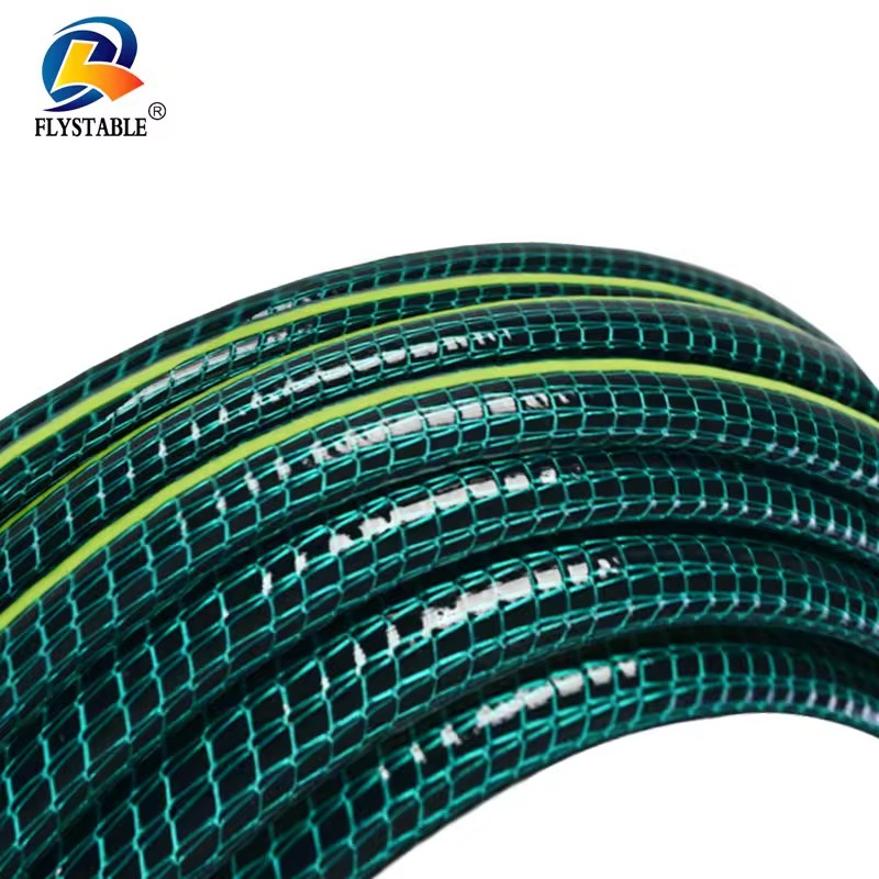 Factory 3 5 Layer PVC Fiber Reinforced Garden Hose 1/2 5/8 3/4 Inch High Quality Durable Anti-Abrasion for Irrigation