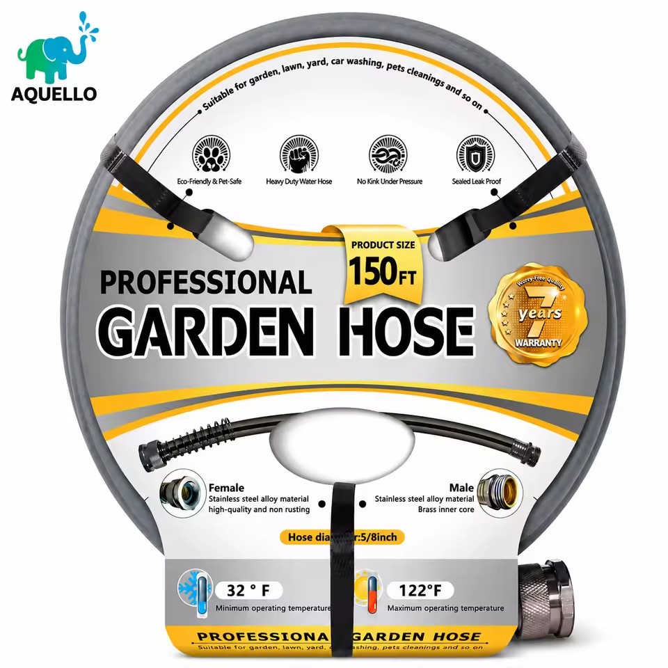 Factory Wholesale Hybrid Polymer 5/8 in PVC 6FT Garden Leader Hose Pipe for Outside PVC Garden Hose Garden Water Hose