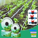 Drip Irrigation System Water Saving Soil Growing Garden Farm Irrigation Pipes in Greenhouses Drip Line