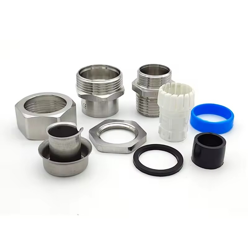 M32 Brass Nickel Plated Fittings Liquid Tight Connector Metal Flexible Conduit Connector