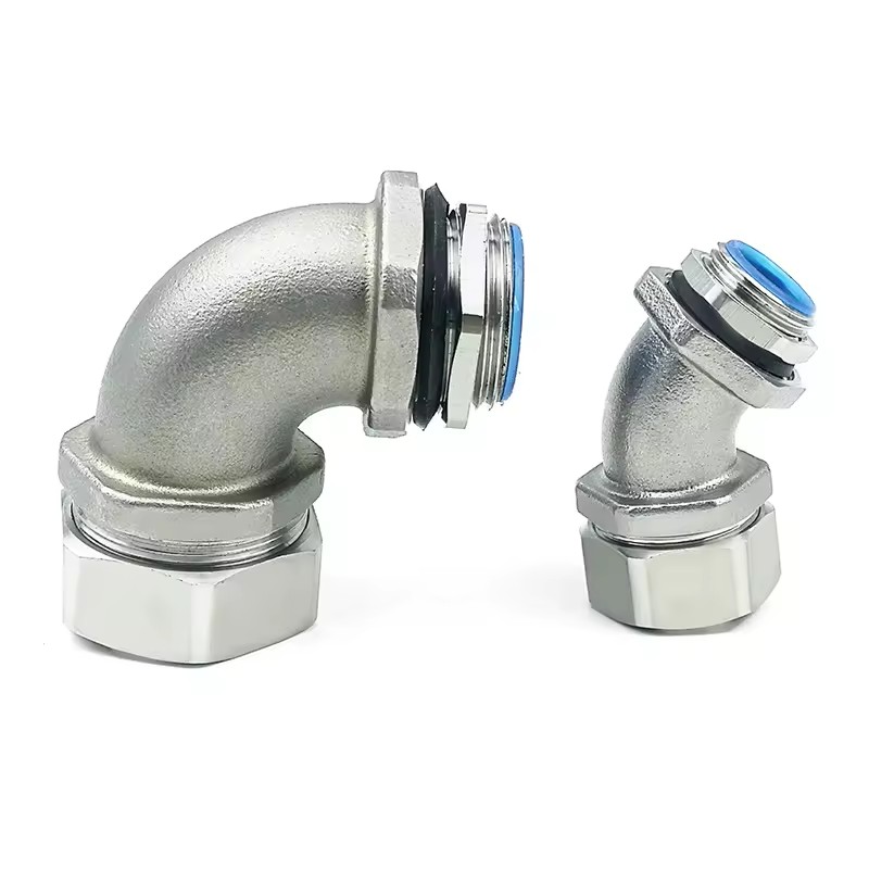 M25 Right Angle Elbow Union 90 Degree Waterproof Metal Electrical Conduit Fittings Metal Joints for Conduit