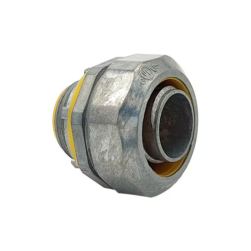 Zinc Alloy Liquid Tight Connector Straight Flexible Conduit Connector OEM