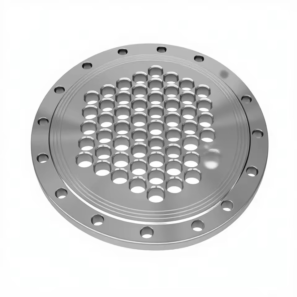 Customization Stainless Steel Mesh Large Diameter Forged Condenser Tube Sheet Flange