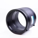 25-160mm HDPE Electrofusion Couplers Black Equal Square High Pressure PE Pipe Fittings for Gas 3 Year Warranty 1.6MPa
