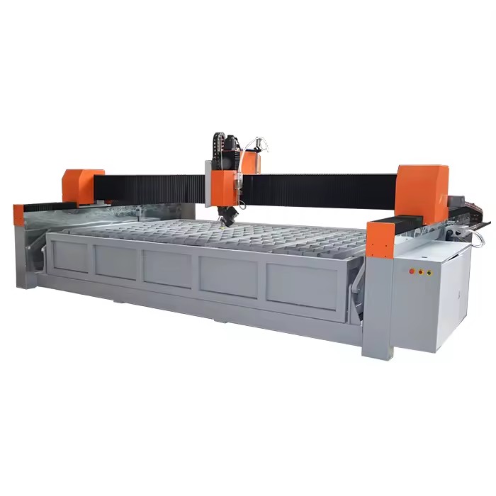 Large Slab Tile Cutting Machine Cnc 5 Axis Waterjet Tiles Cutter Cutting Machine