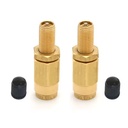 1/4" Male NPT Brass Schrader Valve Anti-Corrosion Painted Exterior for Trailer Air Line Tubing