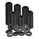 Black Truck Round Elastic Rubber Grommets and Gladhand Seal Washer for Semi Trailer Truck 1963-1966 for Heavy Duty