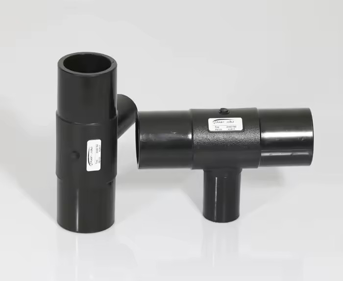 SMART JOINT Moulded Electrofusion HDPE Pipe Fitting Tee BFT25A Black for Water Gas Pipeline Industrial/Construction Use
