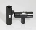 SMART JOINT Moulded Electrofusion HDPE Pipe Fitting Tee BFT25A Black for Water Gas Pipeline Industrial/Construction Use