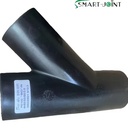 HDPE High Pressure 45 Degree Lateral Wye Tee Fitting for PE Pipes Corrosion-resistant Welding