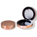 Gold Round Pressed Empty Blush Compact Powder Case With Mirror