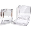Cosmetic Packaging Square Multiple Colors Empty Blush Powder Compact Powder Case Blush Container
