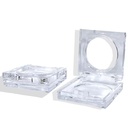 Transparent Compact Case Modern New Design Square-shaped Eyeshadow Palette Wholesale Eyeshadow Palette