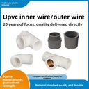 UPVC Straight Coupling Internal/External Threads Hexagon Head Model 1120 Direct-Connect Fitting