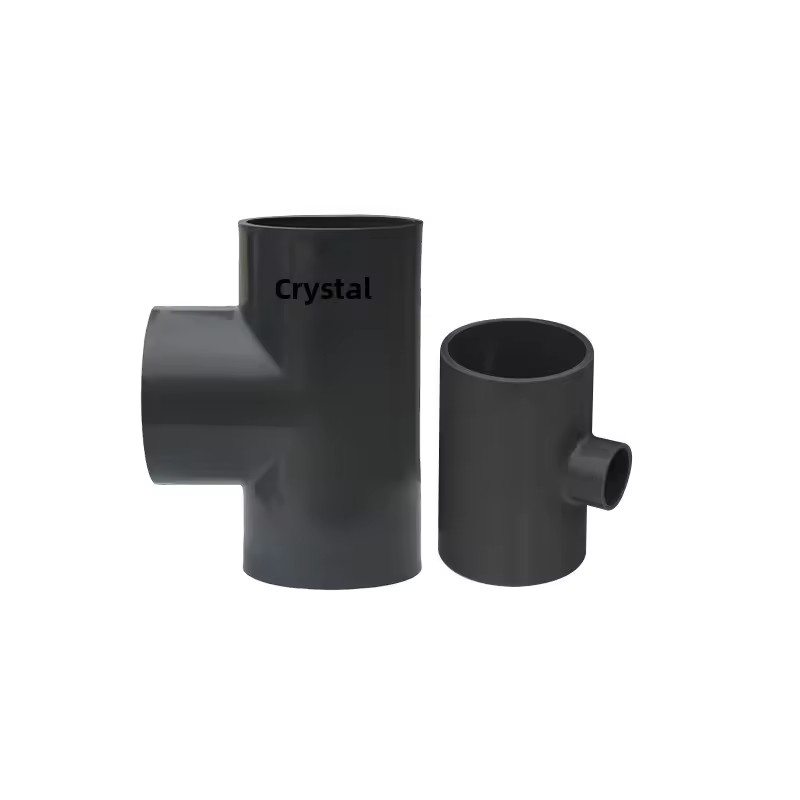 UPVC Equal Tee and Reducing Tee National-Standard Industrial Water Supply Pipe Fittings PN1.0MPa High-Pressure Resistant