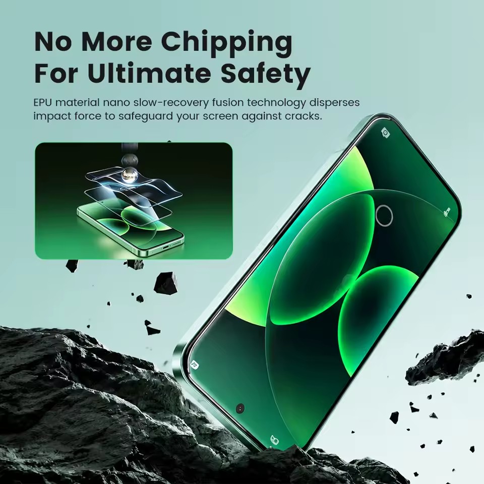 Latest Screen Protector for iPhone 15 16 17 Pro Max TPU EPU UV