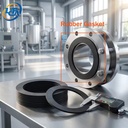 Rubber Parts Manufacturer | Molding/Cutting Custom Size Industrial Pipe Flange Rubber Gaskets | ISO 9001 Certified
