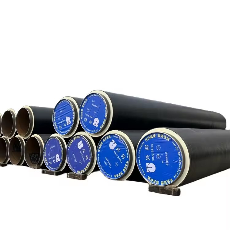 GB Straight Seamless Spiral Underground Polyurethane Foam Pre-insulated Steel Pipes Welding for Cold Hot Water Applications