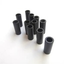High Glossy Finish Extruded POM Plastic Pipe Tubing 2/5 Inch 0.4" Diameter with Rounded End and Cutting Service