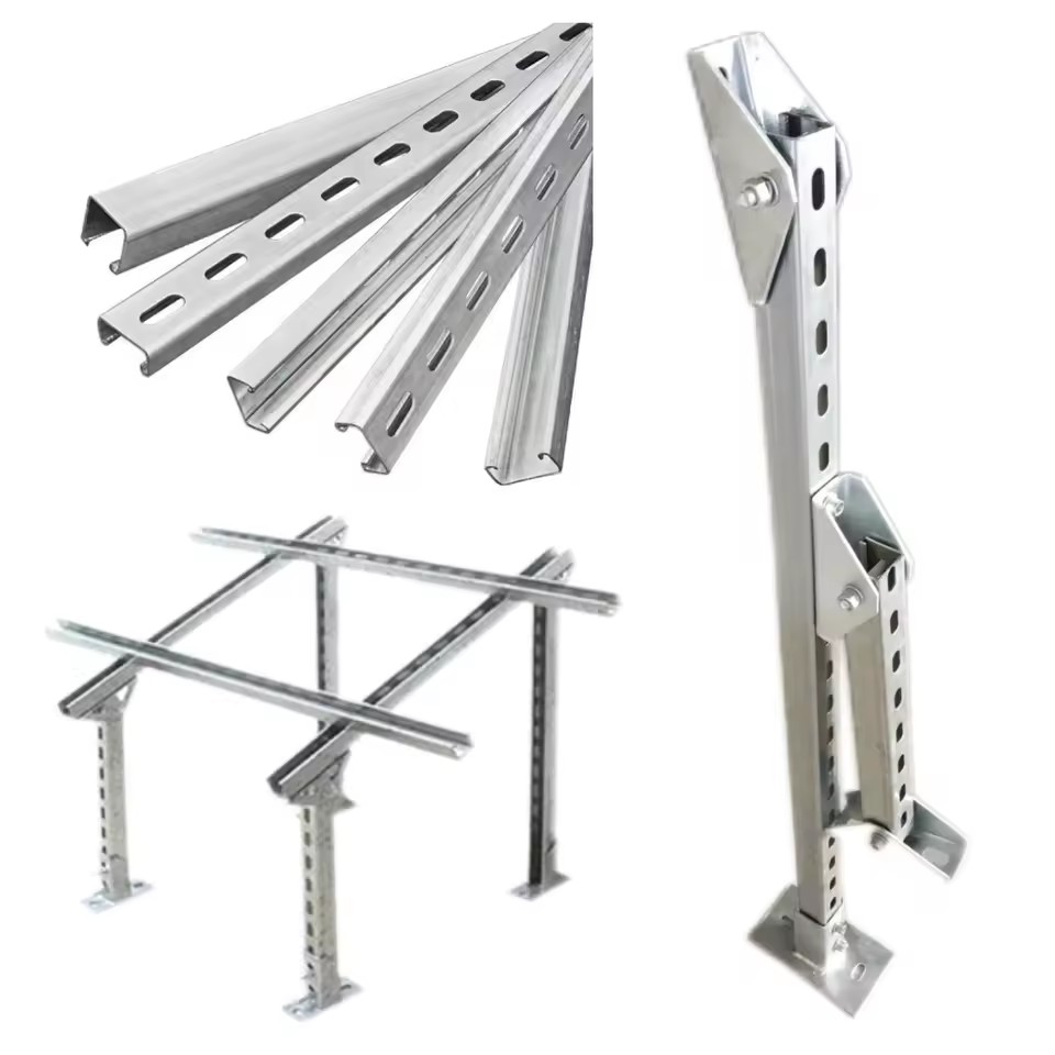 Aluminum Diy 50mm X 50mm Galvanized U Channel Solar Panel Mounting Brackets c Channel Steel