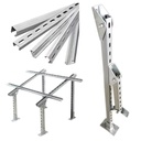 Aluminum Diy 50mm X 50mm Galvanized U Channel Solar Panel Mounting Brackets c Channel Steel