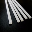 White HDPE Rod Extrusion Strip Custom Processing Services Factory Price MOQ 5K Meter Stick with Rounded Plastic Rods
