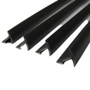 Black T-Shaped Flexible Door Seal Weatherstrip Extruded Plastic Profile with Cutting Processing Service