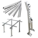 Chinese Steel Manufacturer Hot-Dip Galvanized C-Shaped Steel Photovoltaic Bracket Manufacturers Solar Power Generation Brackets