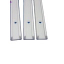 Customized Length White Hard ABS Profile with Holes C Channel Plastic Modelling-Extruding and Cutting Service