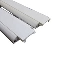 White PVC Extrusion Cover and Base Profile Custom Cutting Plastic Modling Type