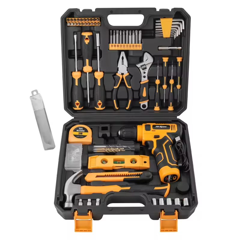 Multifunctional 8V Lithium Cordless Drill Set 133pcs Screwdriver Combo Kit with Battery Brushless Motor 1800W OEM ODM