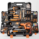 OEM 82PCS Aluminium Alloy Mechanics Hand Tool Kit DIY Household Hardware Repair Set Box Hard Case Hammer Wrench 3-Year Warranty