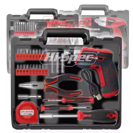 4V/8V USB Brushless Cordless Electric Screwdriver Set Chrome Vanadium Steel Bits OEM Customizable Hard Case Included for Auto