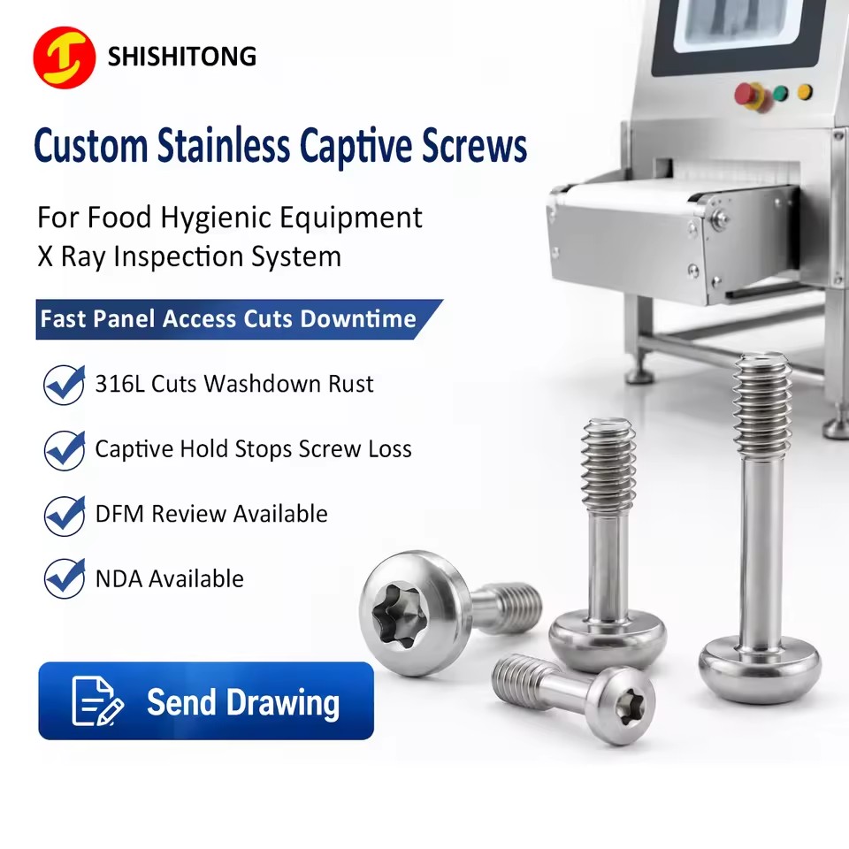 Custom Captive Screw Pan Head Torx Passivated Stainless Steel Screws Manufacturer for X Ray Inspection System