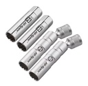 1pc 3/8'' Drive Metric Spark Plug Socket 12-Point Hex 14 16mm Head Sizes 64mm Long Chrome Plated Cr-V Steel 3/8 Socket Set