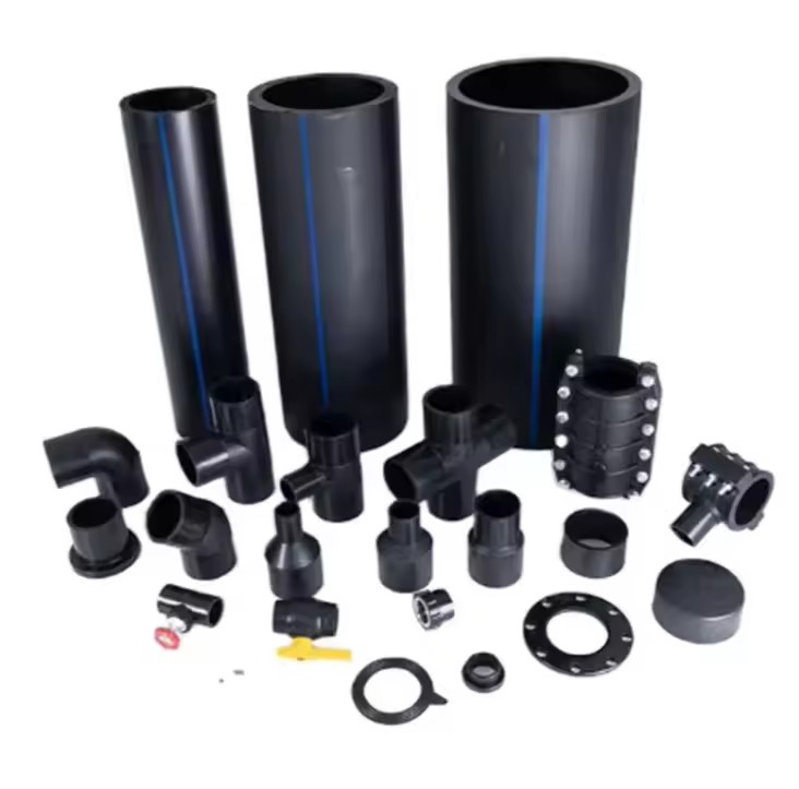 Hot Selling 50mm 1.0MPa Blue Line HDPE Garden Irrigation Hose Flexible High Pressure PE100 Material ISO Certified Moulding