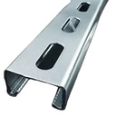 Zinc aluminum magnesium / Hot Dipped Galvanized GI C Channel U-Beam Steel C Channel for solar system
